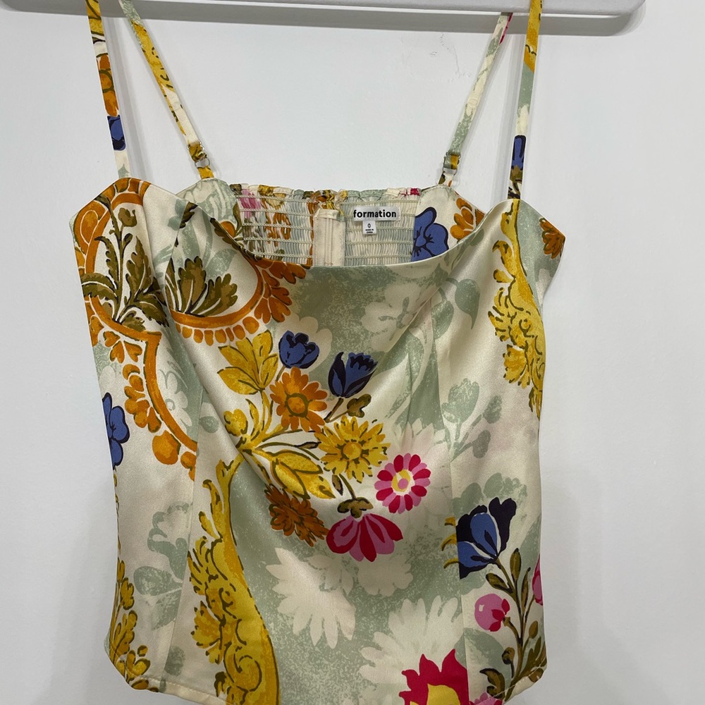 Brand New Reformation Overland Silk Top